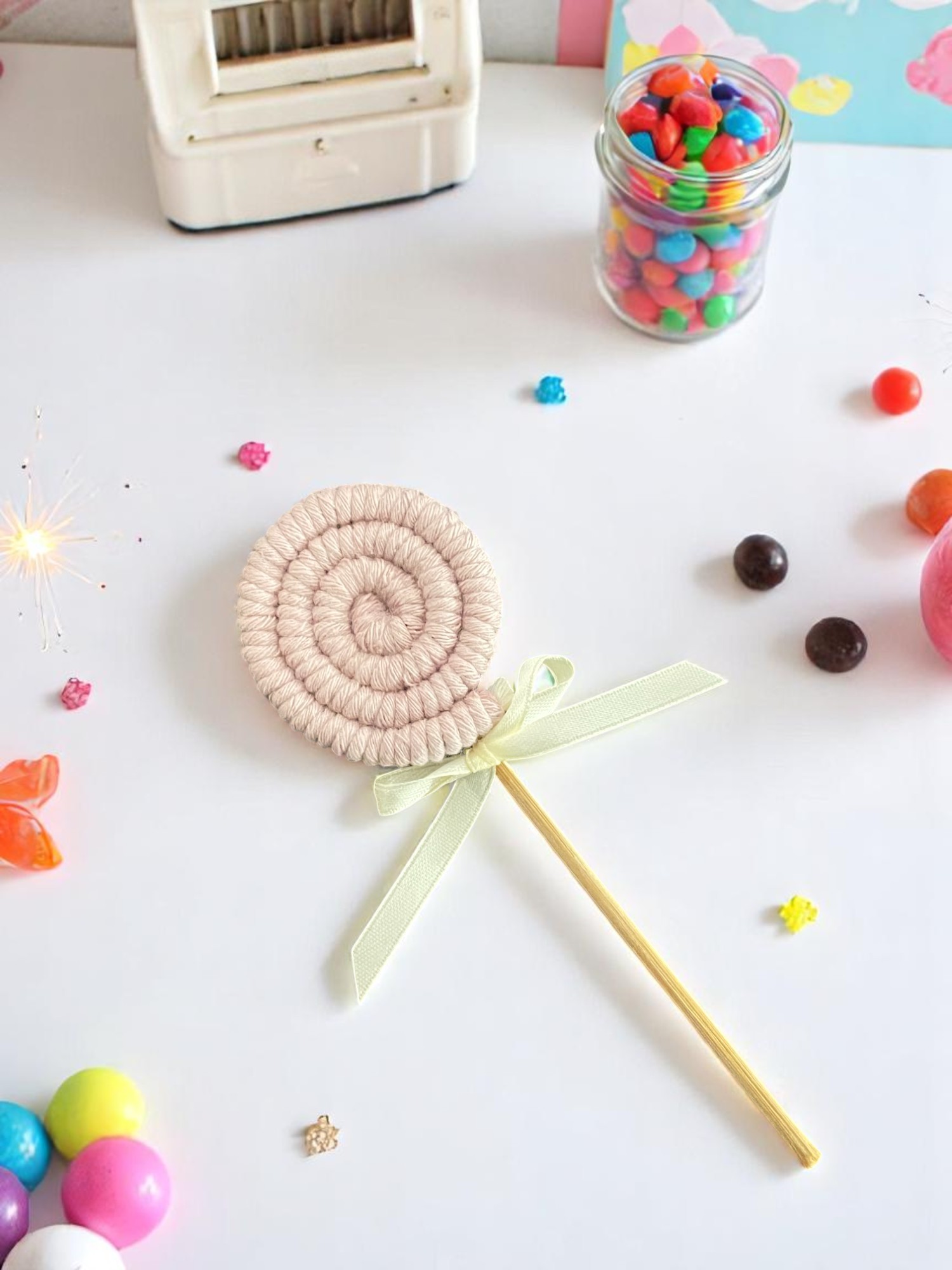 Μπομπονιέρα Macramé Γλειφιτζούρι