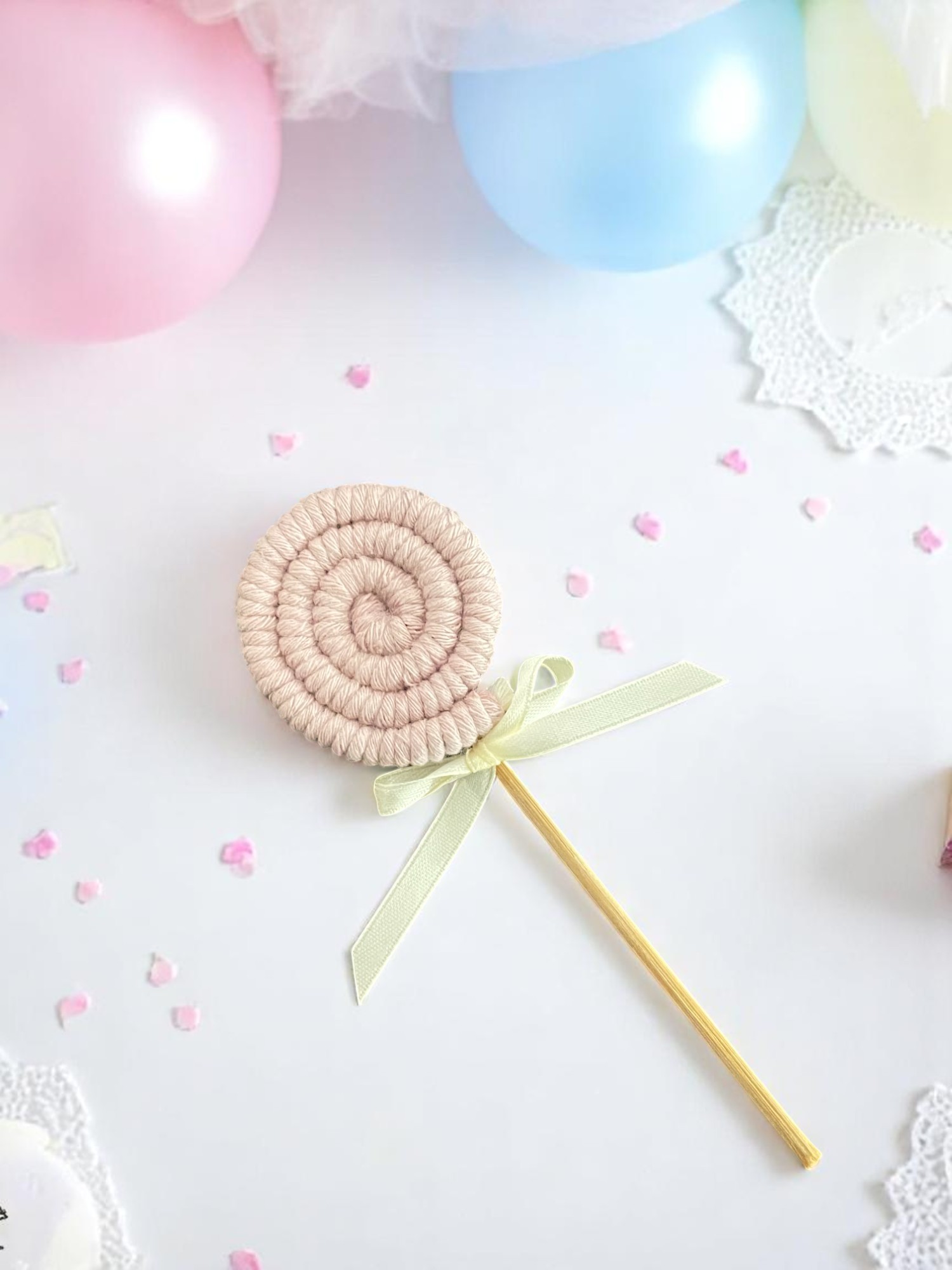 Μπομπονιέρα Macramé Γλειφιτζούρι