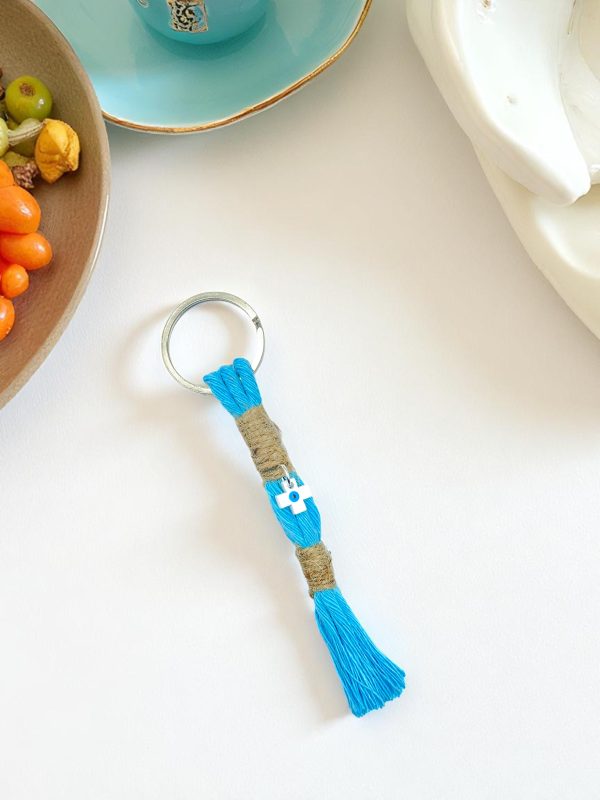 Μπομπονιέρα Μπρελόκ Γιούτα – Χειροποίητο Μαρτυρικό Δώρο με Φυσικό Στυλ