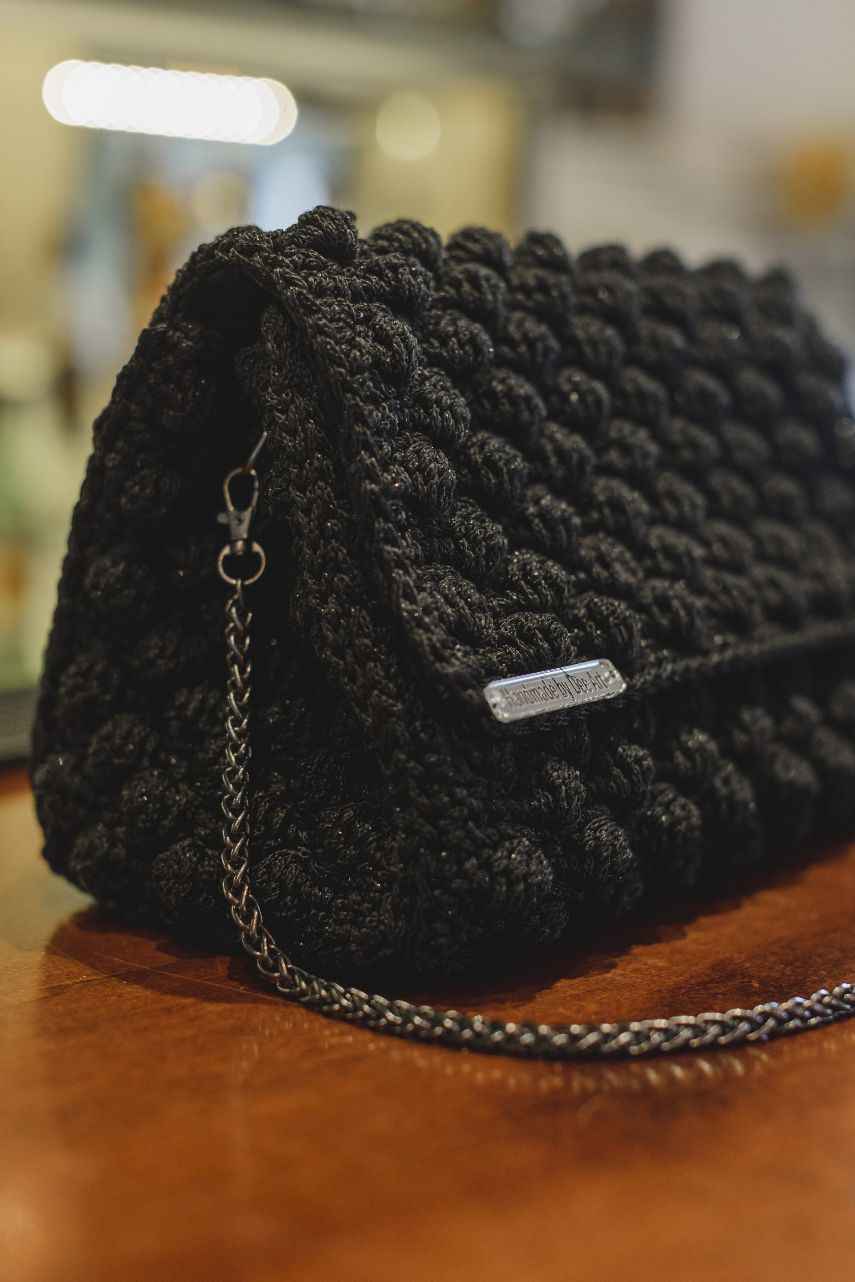 Τσάντα πλεκτή χειροποίητη Isla