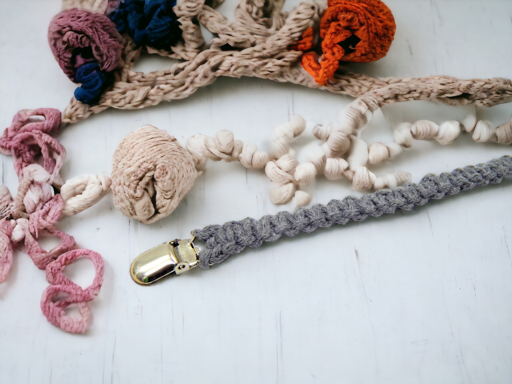 Κλιπ – Αξεσουάρ πιπίλας Μακραμέ