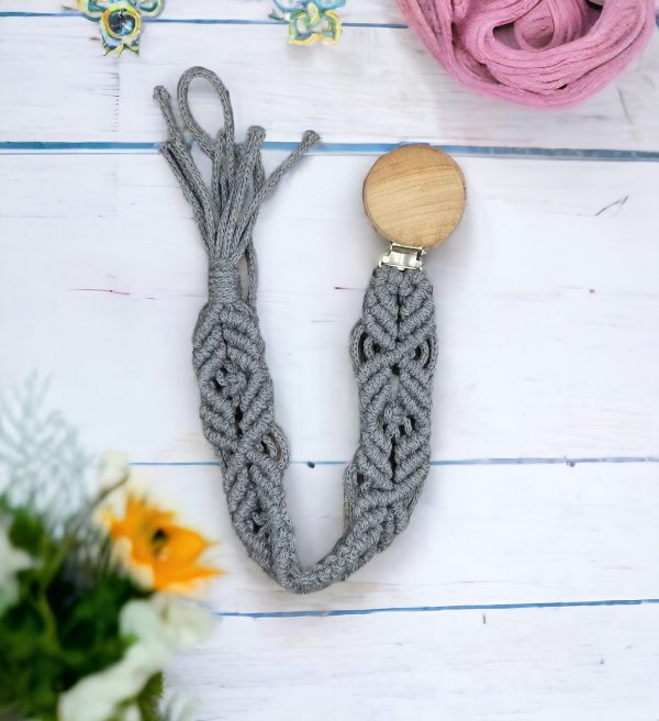 Κλιπ - Αξεσουάρ πιπίλας Μακραμέ