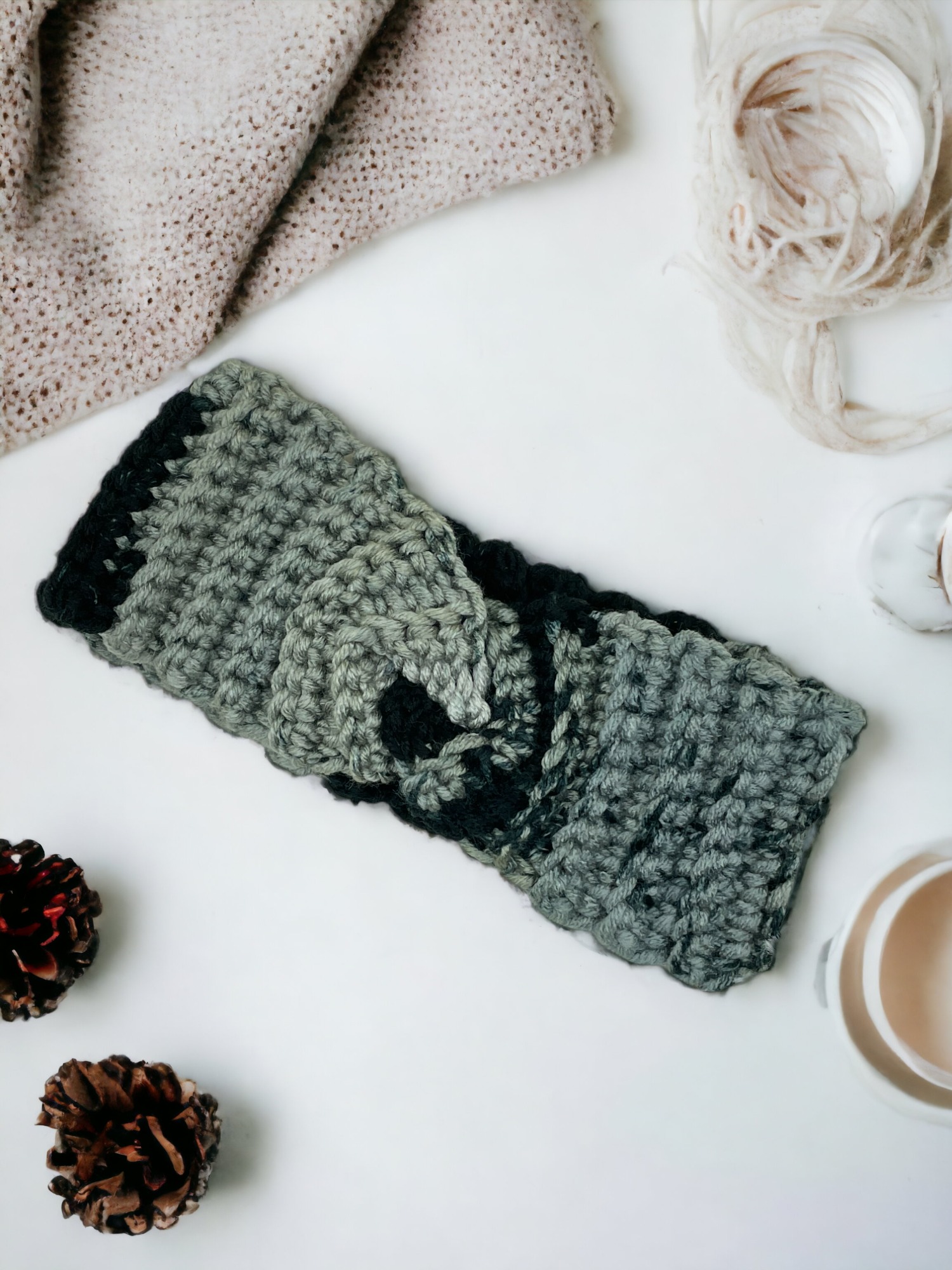 Πλεκτή Κορδέλα Μαλλιών