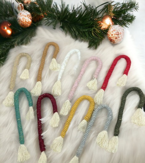 Στολίδι Δέντρου Γλειφιτζούρι Μακραμέ