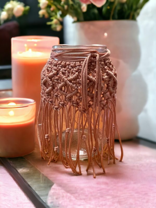 Βάζο Πλεκτό Μακραμέ