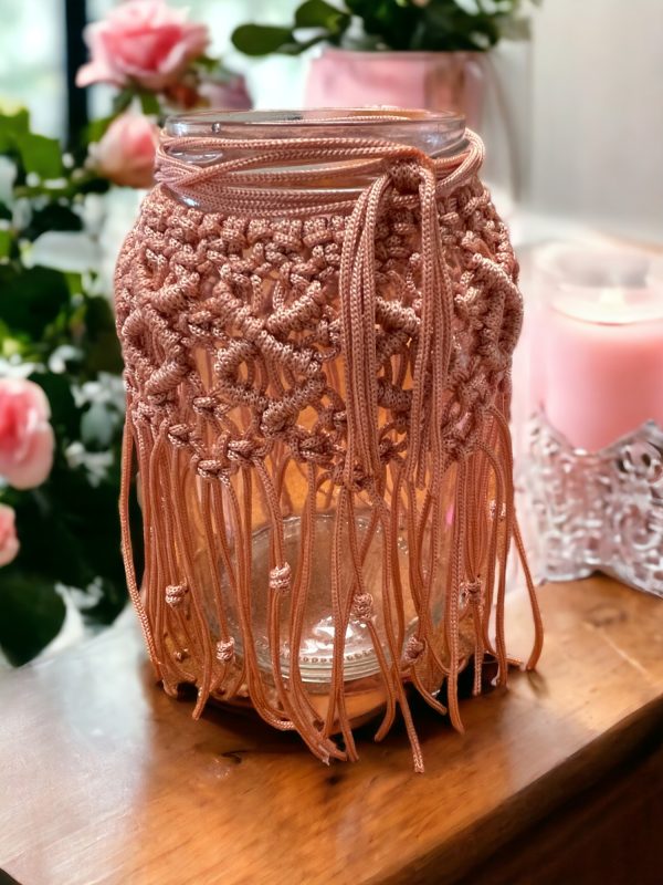 Βάζο Πλεκτό Μακραμέ