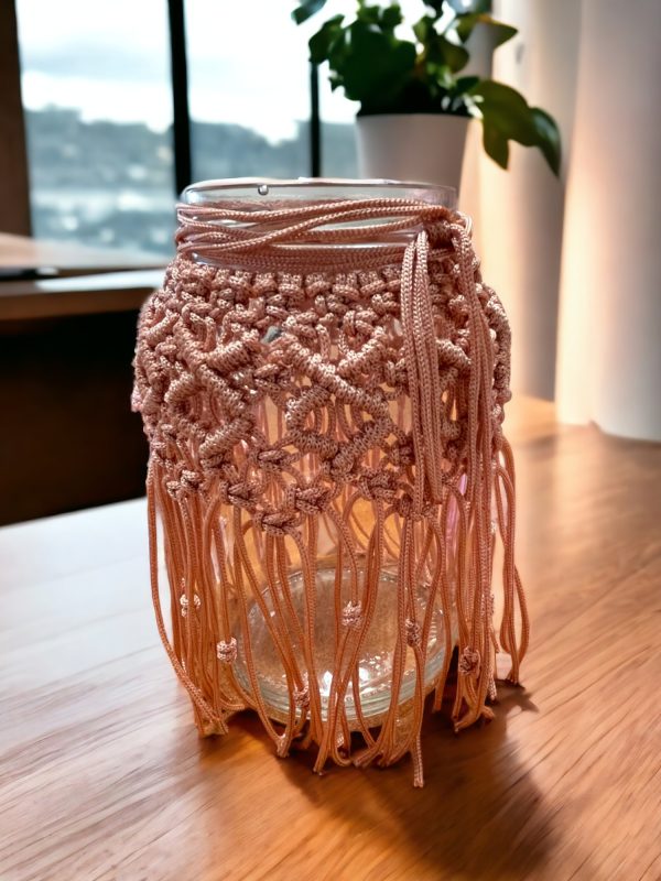 Βάζο Πλεκτό Μακραμέ