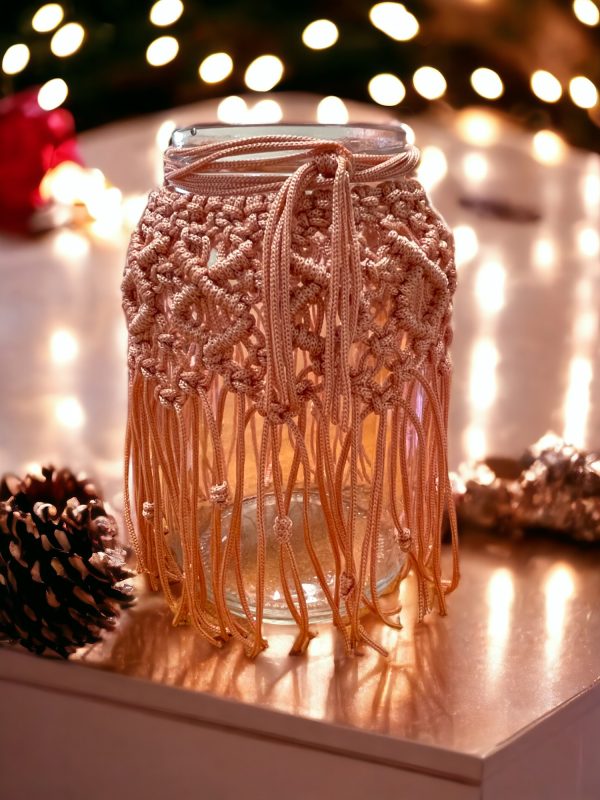 Βάζο Πλεκτό Μακραμέ