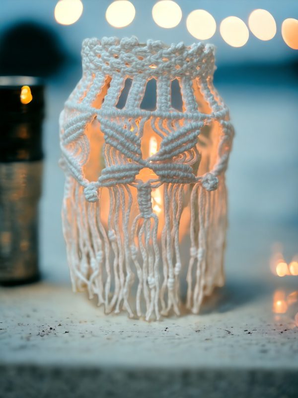 Βάζο Πλεκτό Μακραμέ