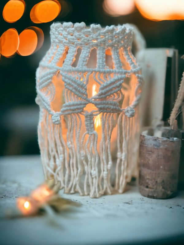 Βάζο Πλεκτό Μακραμέ