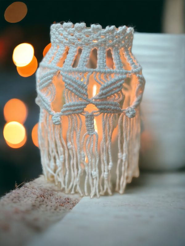 Βάζο Πλεκτό Μακραμέ