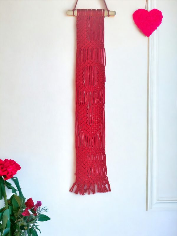 Διακοσμητικό τοίχου Μακραμέ "LOVE"