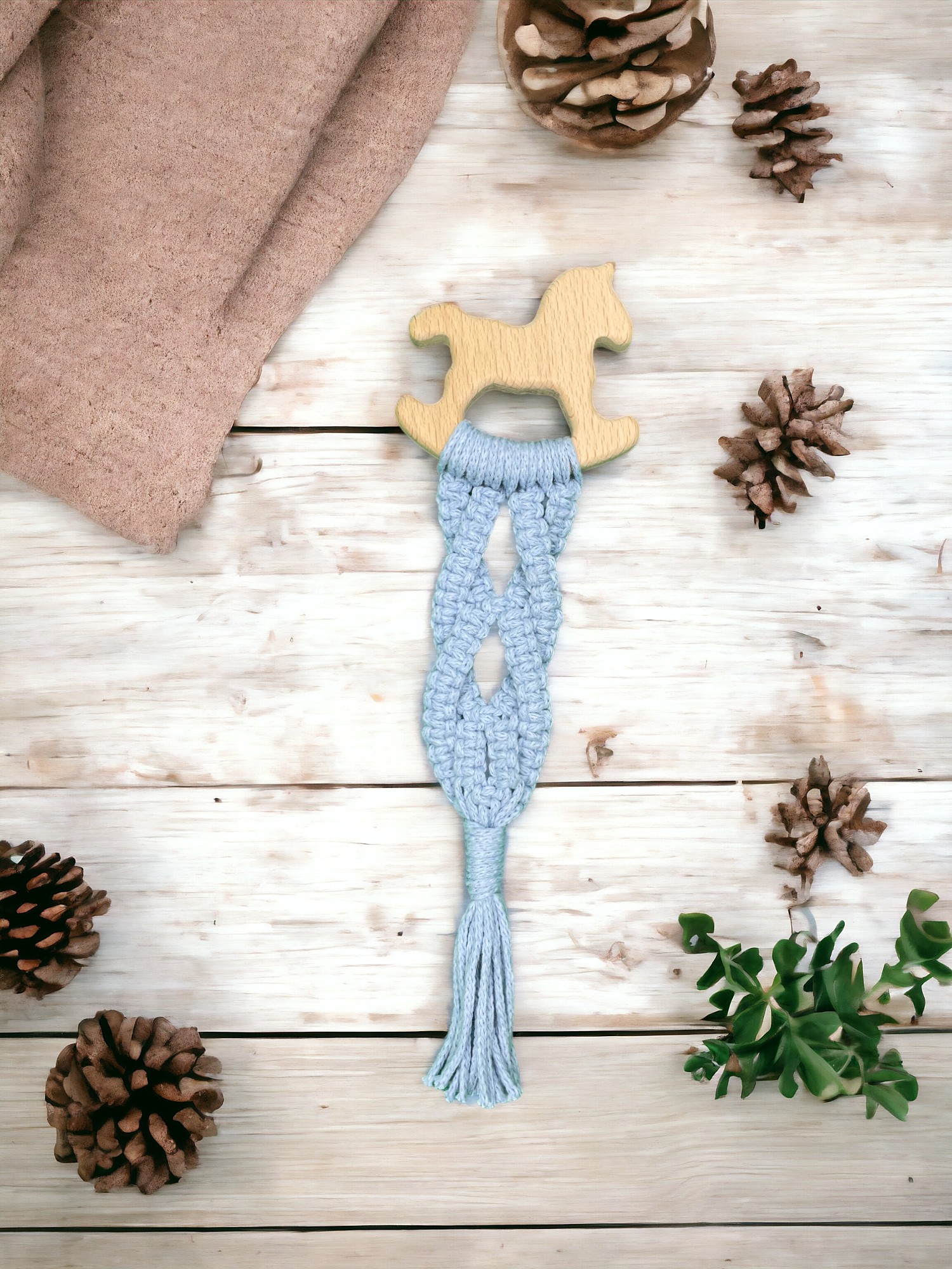 Βρεφικό ξύλινο παιχνίδι Αλογάκι