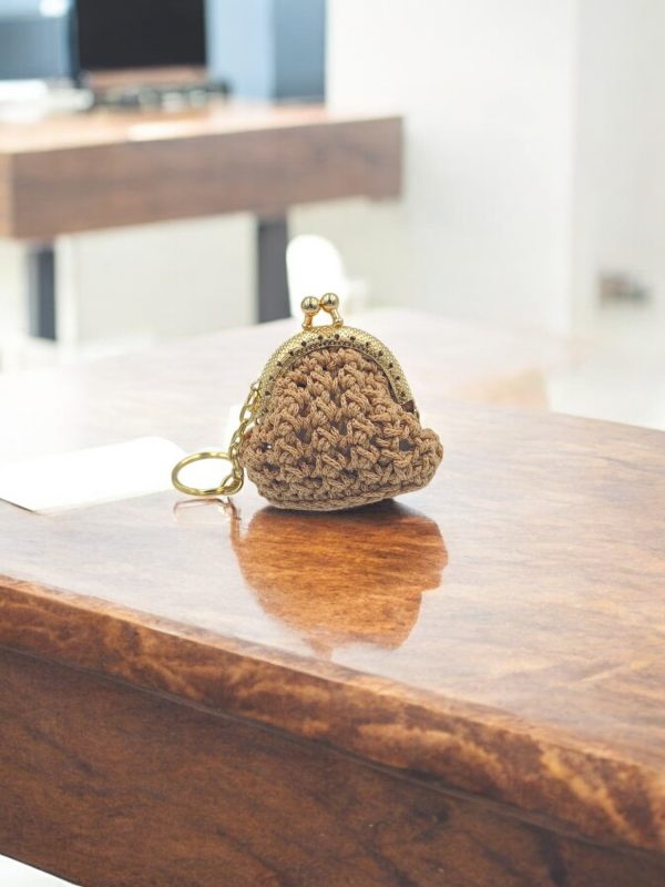 Μίνι Μπρελόκ Πλεκτό Πορτοφόλι