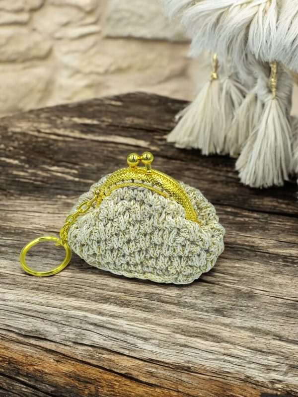 Μίνι Μπρελόκ Πλεκτό Πορτοφόλι